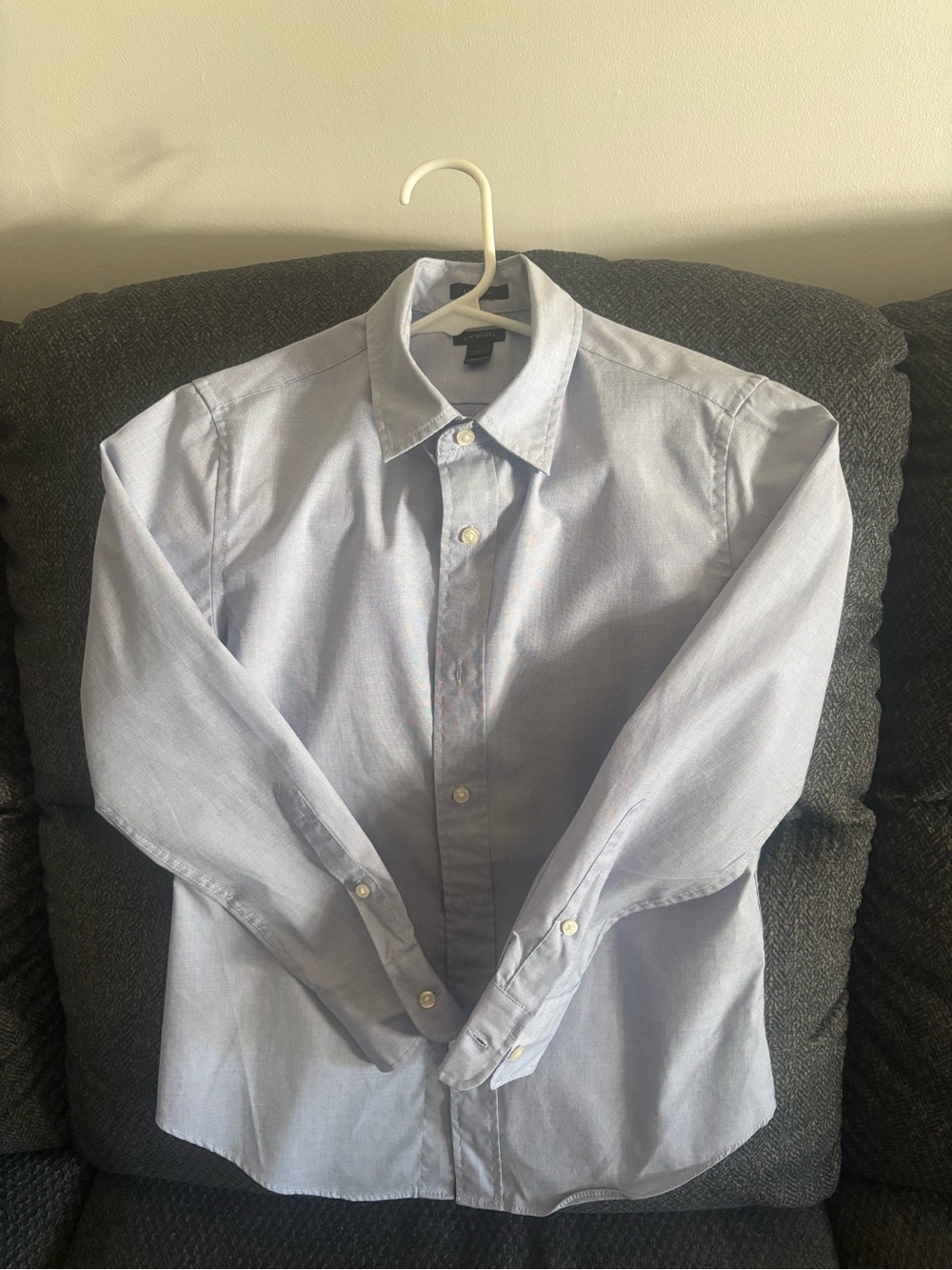 Boys J Crew Crewcuts Ludlow Light Blue Button-Down Dress Shirt